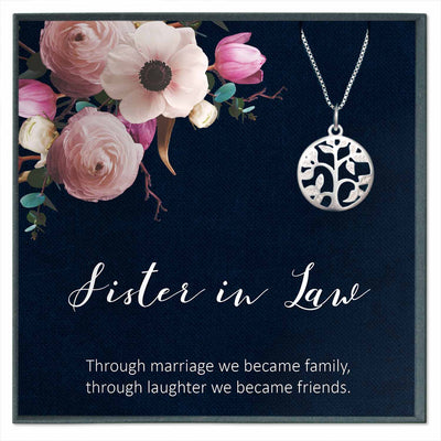 Sister in Law Wedding Gift from Sister in Law Necklace
