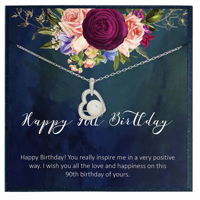 90th Birthday Gift for 90 Year Old Women - Grace of Pearl