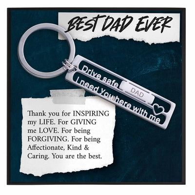 Best Dad Ever Keychain Gift - Grace of Pearl
