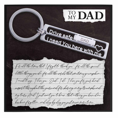 To My Dad Keychain Gift