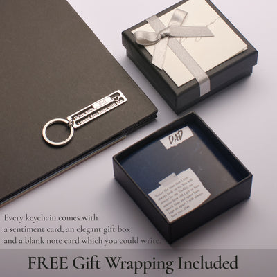 Fathers Day Gift For Keychain Dad - Grace of Pearl