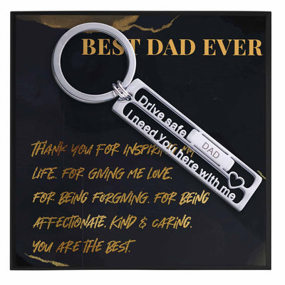 Best Dad Ever Keychain Gift - Grace of Pearl