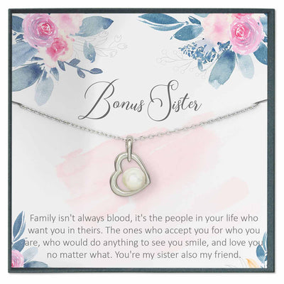 Bonus Sister Gift for Sister in Law Necklace Gift - Grace of Pearl
