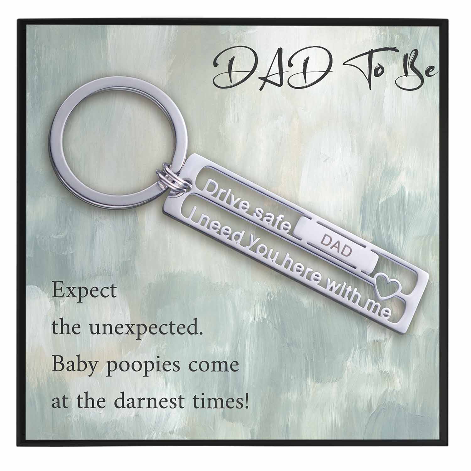 Dad To Be Keychain Gift - Grace of Pearl