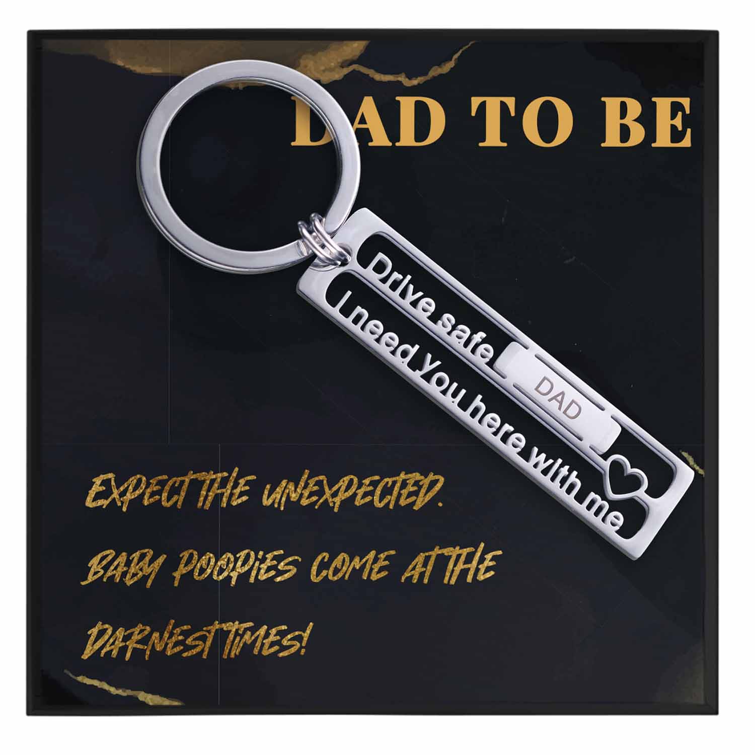 Dad To Be Keychain Gift - Grace of Pearl