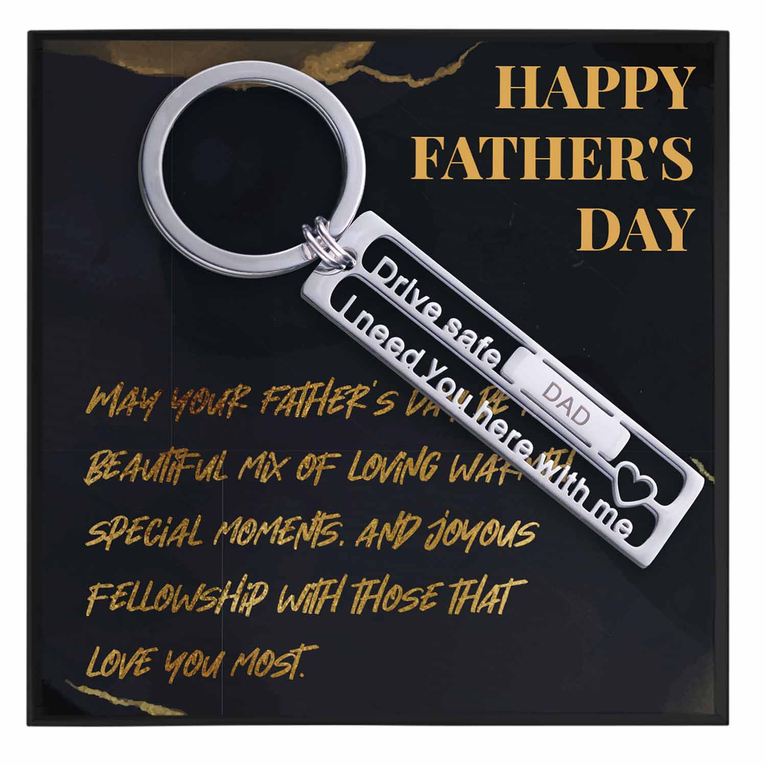 Fathers Day Keychain Gift