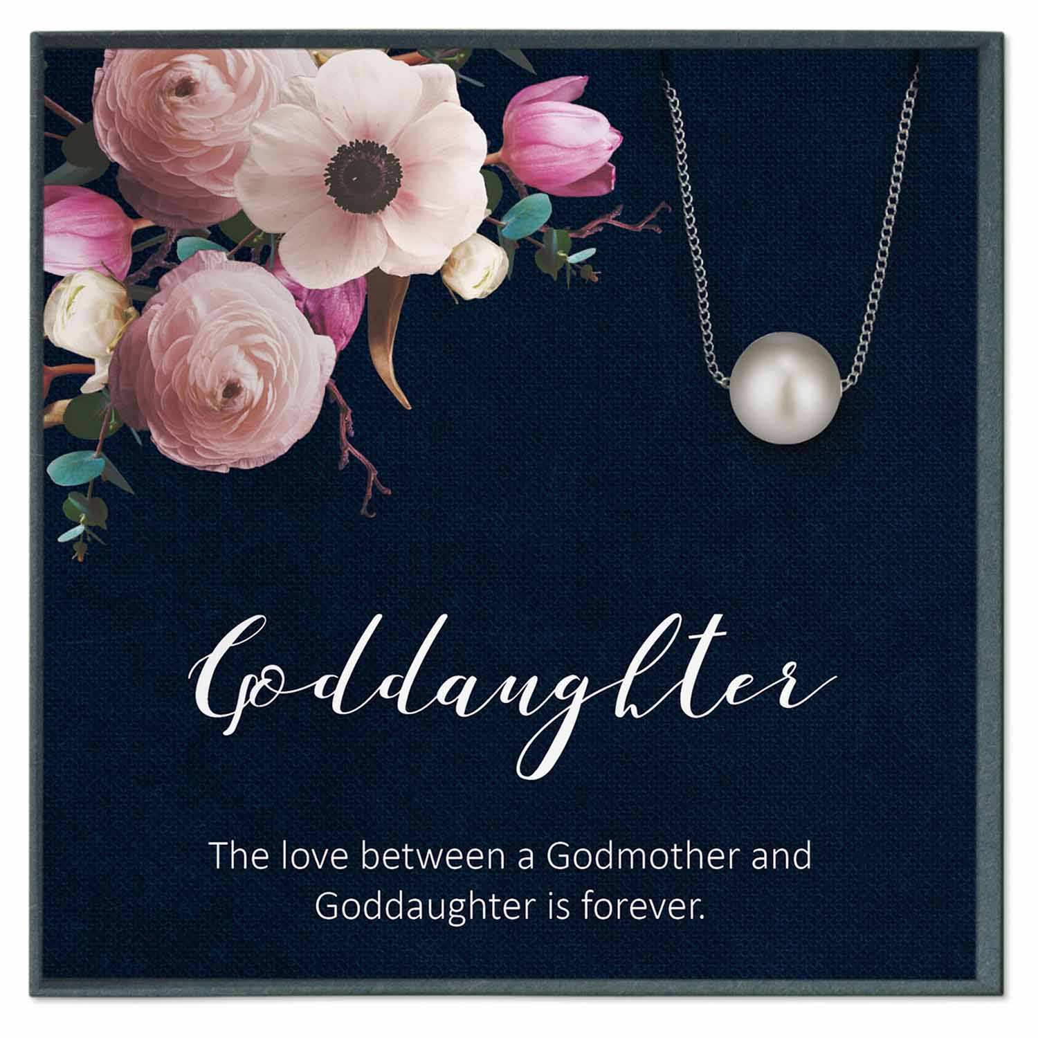 Goddaughter Necklace Gift - Grace of Pearl