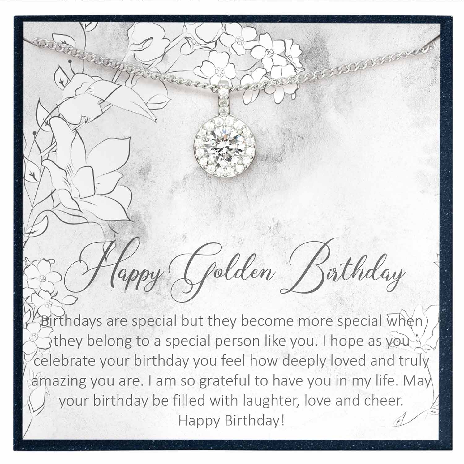 Happy Golden Birthday Gift for Women - Grace of Pearl