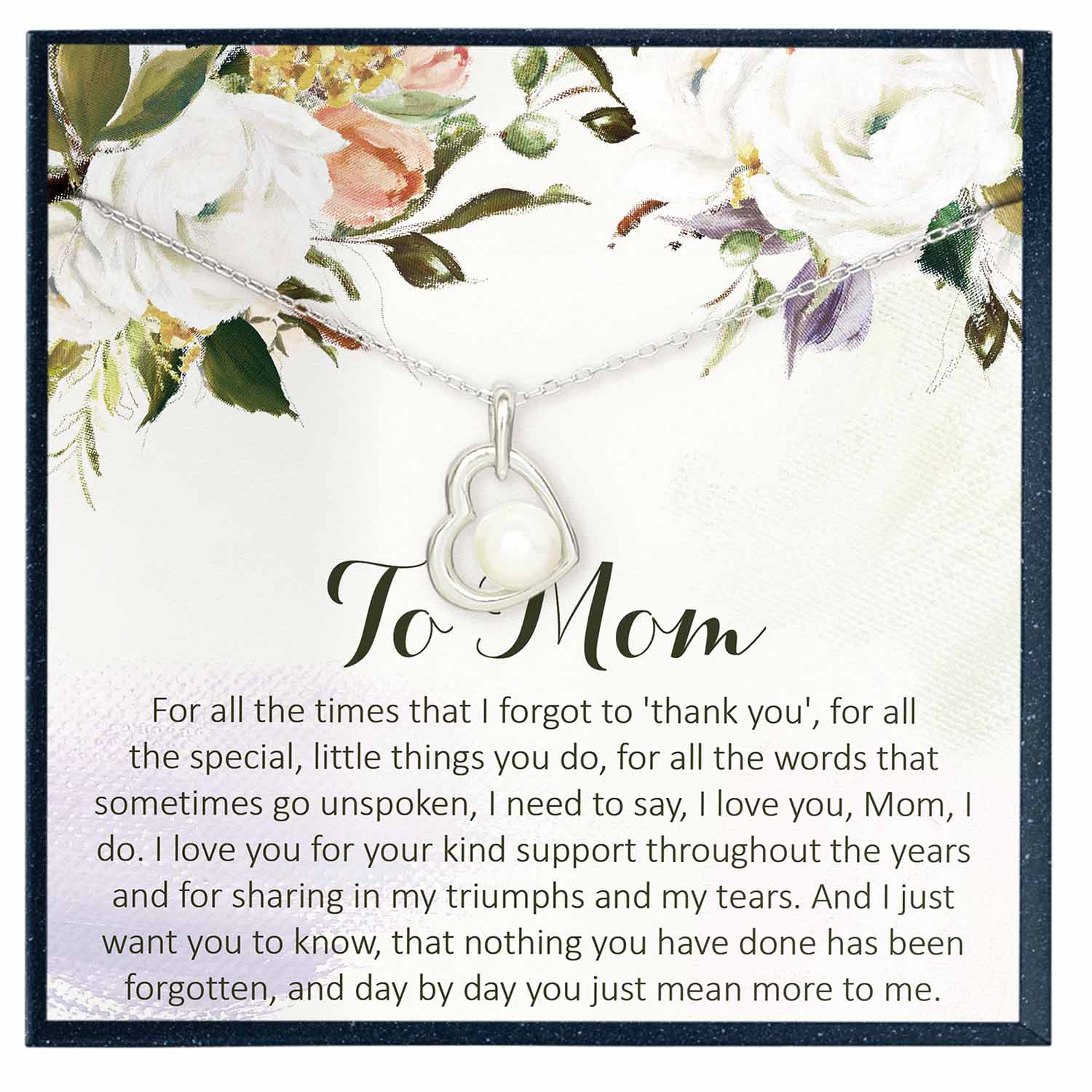 Mom Appreciation Gift for Mom Necklace - Grace of Pearl
