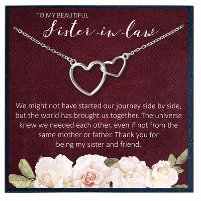 Sister in Law Wedding Gift from Sister in Law, Sister in Law Necklace