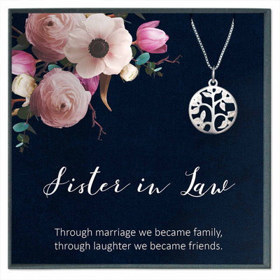 Sister in Law Wedding Gift from Sister in Law Necklace