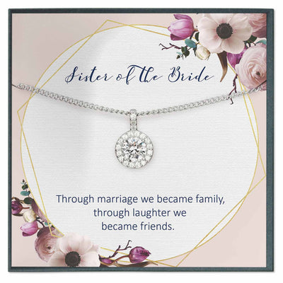 Sister of the Bride Gift from Groom, Future Sister in Law Necklace Gift