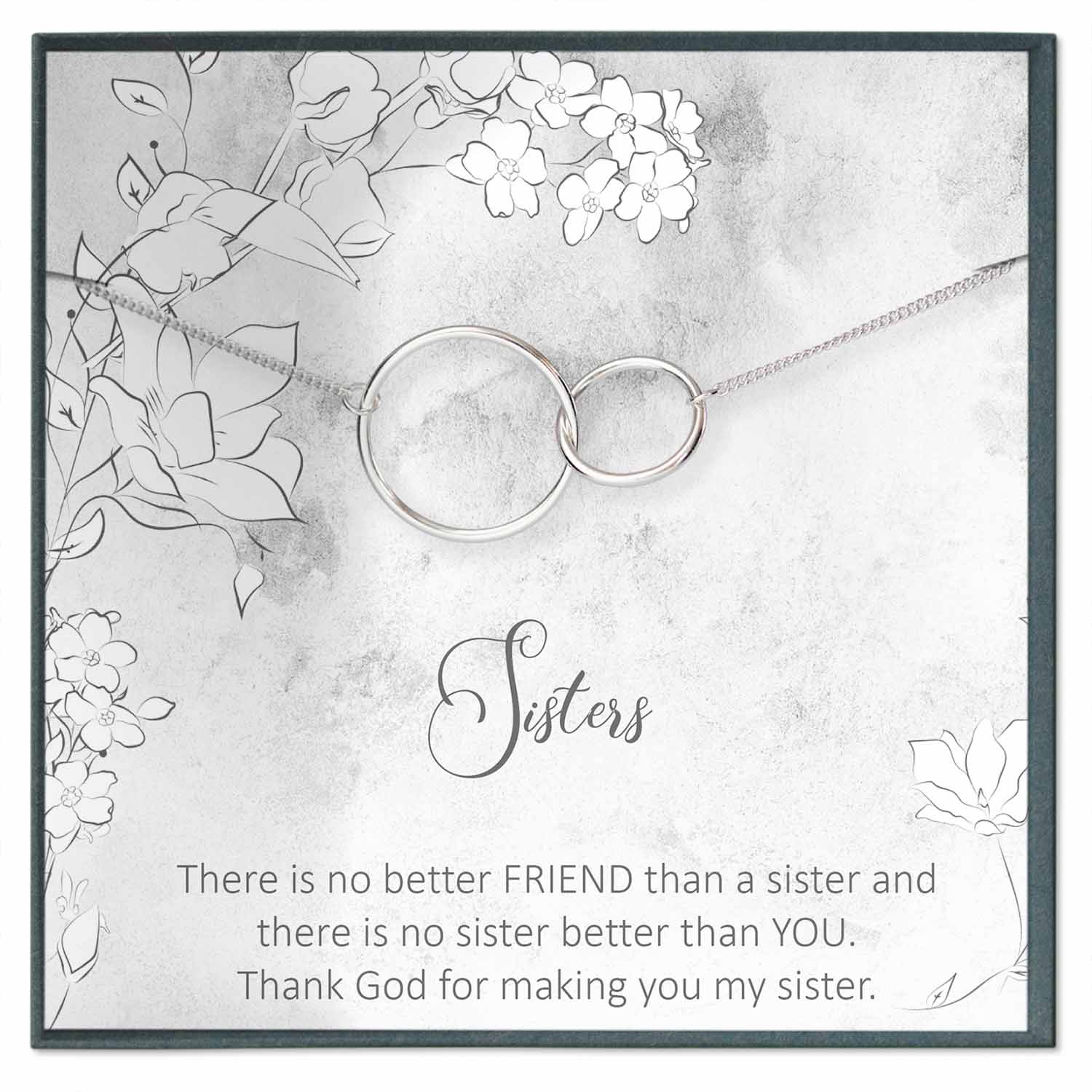 Sister Necklace Gift, Personalized Sister Gift