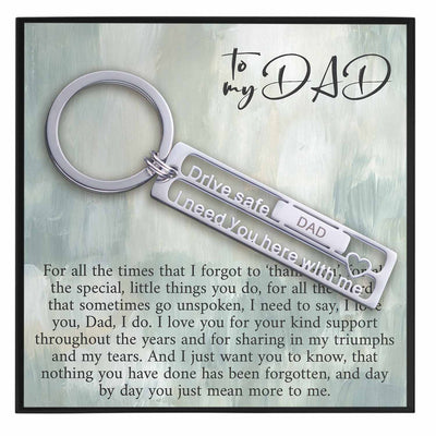 To My Dad Keychain Gift