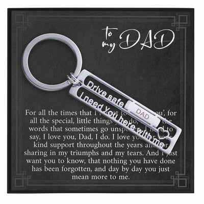 To My Dad Keychain Gift