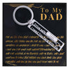 To My Dad Keychain Gift